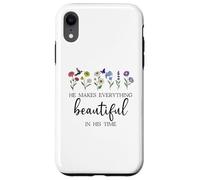 He Makes Everything Beautiful in His Time Here I Am Send Me Carcasa para iPhone XR