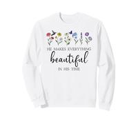 He Makes Everything Beautiful in His Time Here I Am Send Me Sudadera