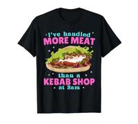 He manejado más Carne Que una Tienda de Kebabs a Las 3 a.m Camiseta gráfica económica, Hombre, Negro, M