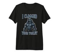 He obstruido tu Inodoro, desquiciado, Alpha Wolf, Funny Brainrot Camiseta Premium