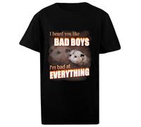He Oído Que Te Gustan Los Chicos Malos Camiseta Niño Algodón Negro Niño