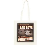 He Oído Que Te Gustan Los Chicos Malos Shopping Beige Unisex Totebag Algodón