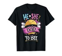He or She Dad to Bee Gender Reveal Party Camiseta