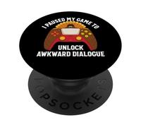He pausado mi Juego para desbloquear un diálogo incómodo Acción de Gracias PopSockets PopGrip Adhesivo