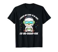 He pausado mi juego para estar aquí Eid Mubarak Muslims Gamer Sheep Camiseta
