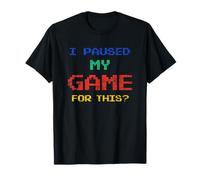 ¿He pausado mi juego para esto? Funny Vintage videojuego gamer Camiseta