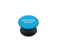 He pausado mi Juego, Pero mis Agentes se envían 24/7 - Humor tecnológico PopSockets PopGrip Adhesivo