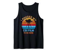 He pausado mi película de CGI para Estar aquí Director de Cine Amante Camiseta sin Mangas