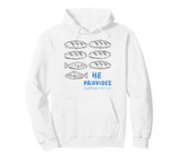 He Provides Matthew 14:13-21 Christian Faith Sudadera con Capucha