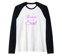 He Restores My Soul Versículo de la Biblia Señor Dios Jesús Escritura Arte Camiseta Manga Raglan