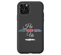 He Sees Loves Hears Us Psalm 116:1-2 Color Splashes Carcasa para iPhone 11 Pro