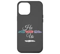 He Sees Loves Hears Us Psalm 116:1-2 Color Splashes Carcasa para iPhone 12 Pro MAX