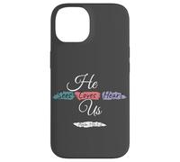 He Sees Loves Hears Us Psalm 116:1-2 Color Splashes Carcasa para iPhone 14