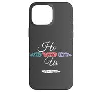 He Sees Loves Hears Us Psalm 116:1-2 Color Splashes Carcasa para iPhone 16 Pro MAX