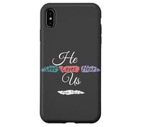 He Sees Loves Hears Us Psalm 116:1-2 Color Splashes Carcasa para iPhone XS MAX