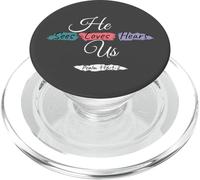 He Sees Loves Hears Us Psalm 116:1-2 Color Splashes PopSockets PopGrip para MagSafe