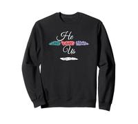 He Sees Loves Hears Us Psalm 116:1-2 Color Splashes Sudadera