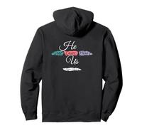 He Sees Loves Hears Us Psalm 116:1-2 Color Splashes Sudadera con Capucha