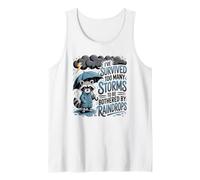 He Sobrevivido a demasiadas tormentas para ser molestado por Gotas de Lluvia Camiseta sin Mangas