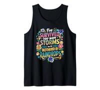 He Sobrevivido a demasiadas tormentas para ser molestado por Gotas de Lluvia Camiseta sin Mangas