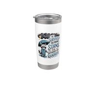 He sobrevivido a demasiadas tormentas para ser molestado por gotas de lluvia Vaso térmico de acero inoxidable de doble pared