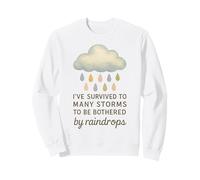 He Sobrevivido a Muchas tormentas para ser molestado por Gotas de Lluvia Sudadera