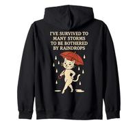 He Sobrevivido a Muchas tormentas para ser molestado por Gotas de Lluvia Sudadera con Capucha