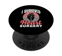 He Sobrevivido A Una Operación De Corazón Cirugía Cardíaca PopSockets PopGrip Adhesivo