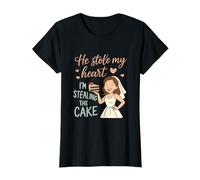 He Stole My Heart I'm Stealing The Cake - Humor para Fiestas Nupciales Camiseta