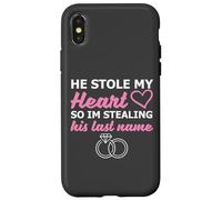 He Stole My Heart So I'm Stealing His Last Name Carcasa para iPhone X/XS