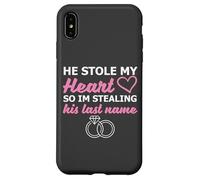 He Stole My Heart So I'm Stealing His Last Name Carcasa para iPhone XS MAX