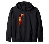 ¡He Visto eso! ¡Divertido Meme Mirando a Jesús! Sudadera con Capucha