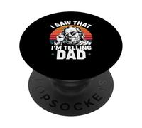 He Visto Que se lo Digo a papá: Retro Funny Dad PopSockets PopGrip Adhesivo