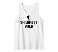 He Was Never the Sharpest Bulb Not the Brightest Tool Funny Camiseta sin Mangas