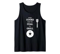 He Who Cooks no Tiene carbón para Barbacoa Saying Carne Camiseta sin Mangas