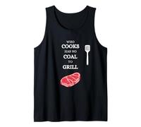 He Who Cooks no Tiene carbón para Barbacoa Saying Carne Camiseta sin Mangas