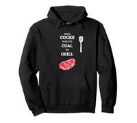 He Who Cooks no Tiene carbón para Barbacoa Saying Carne Sudadera con Capucha