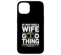 He Who Finds A Wife Christian Bible Verse Religious Sayings Carcasa para iPhone 13