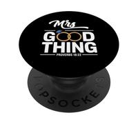 He Who Finds A Wife Christian Bible Verse Religious Sayings PopSockets PopGrip Adhesivo