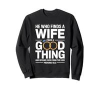 He Who Finds A Wife Christian Bible Verse Religious Sayings Sudadera