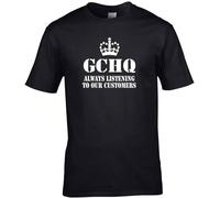 HE YE SHAN ZHA TIAO Gchq- Always Listening to Our Customers- Men's T-Shirt Black M