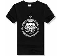 HE YE SHAN ZHA TIAO Russian Orthodox Church Union Orthodoxy or Death T-Shirt Summer Cotton Short Sleeve O-Neck Mens T Shirt Tops Black XL