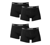 Head 4 x Pack Men's Boxer Shorts with Elastic Waistband, konfektionsgröße:M, Farben:200 - Black