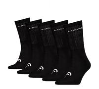 HEAD All Sports Crew Sock (paquete de 5), Negro, 9-11