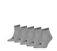 HEAD All Sports Quarter (paquete de 5), Mediados Gris Melange, 3-5