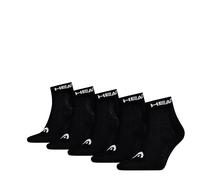 HEAD All Sports Quarter (paquete de 5), Negro, 3-5