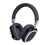Head - Auriculares inalámbricos, plegables, 5.91 x 2.76 x 7.48 pulgadas, baterías de larga duración, auriculares con cancelación de ruido para viajes, hogar, viajes, viajes, viajes, negro, plateado