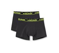Head Boxer, Negro (Phantom/Lime Punch), S (Pack de 2) para Hombre