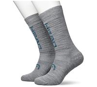 Head Beginner Knee-High, Calcetines de esquí Unisex adulto, grey/sky blue combo, 43/46