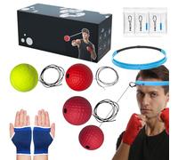 Head Boxing Reflex Ball - Entrenador de Banda Ajustable, Kit de Entrenamiento de reacción de Velocidad, Entrenamiento de coordinación -Mano, Equipo de Agilidad de Lucha MMA | para Hombres, Mujeres